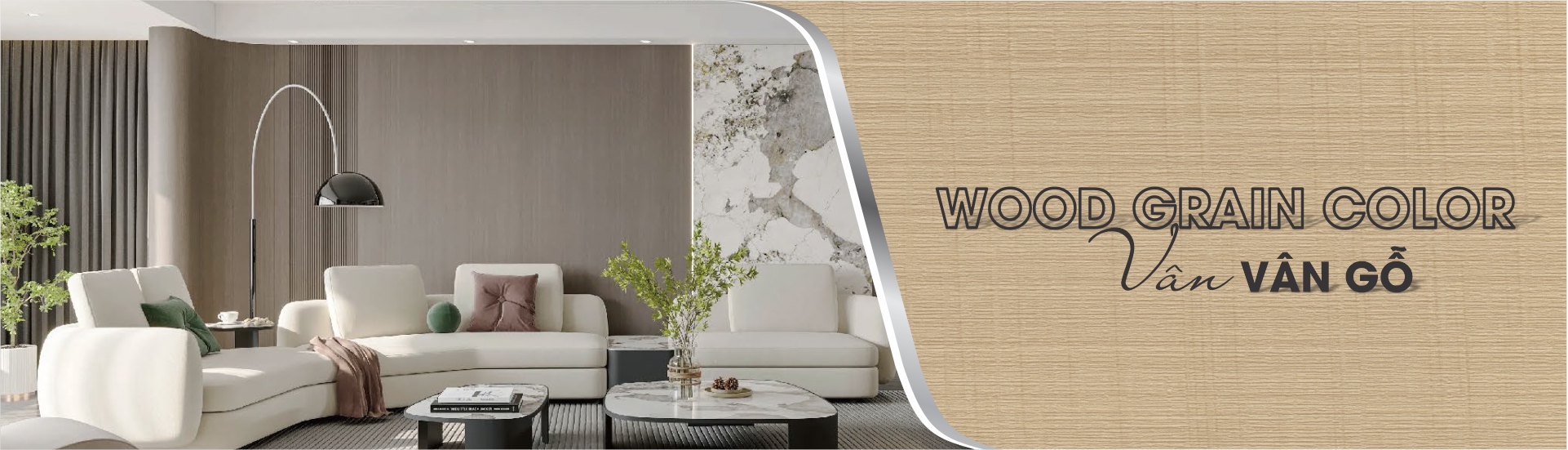 Tấm ốp sợi tre vân Gỗ