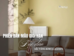 Đánh thức không gian với sắc Vàng Kiwi A-A508FG: Khi sự mới mẻ "soán ngôi" những gam màu truyền thống- Tấm ốp sợi tre Ovali